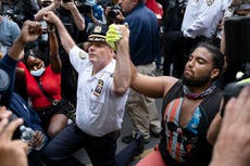 Chief who knelt with protesters retires in new NYPD shake-up