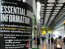 First travellers leave hotel quarantine at Heathrow airport
