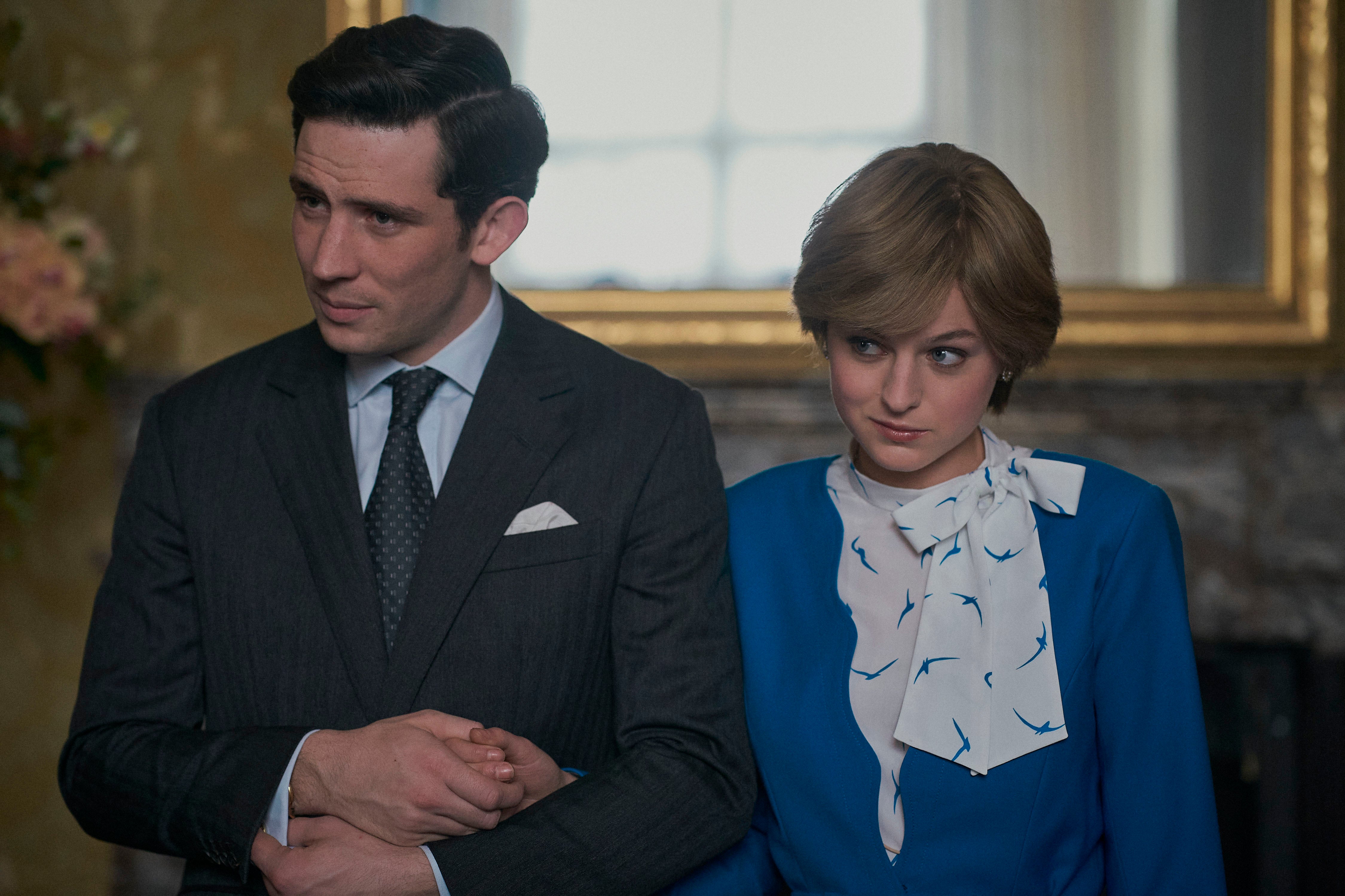 Josh O’Connor and Emma Corrin look familiar as Charles and Diana in The Crown, thanks to costuming
