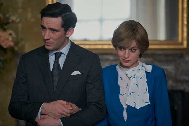 <p>Josh O’Connor and Emma Corrin look familiar as Charles and Diana in <em>The Crown, </em>thanks to costuming</p>