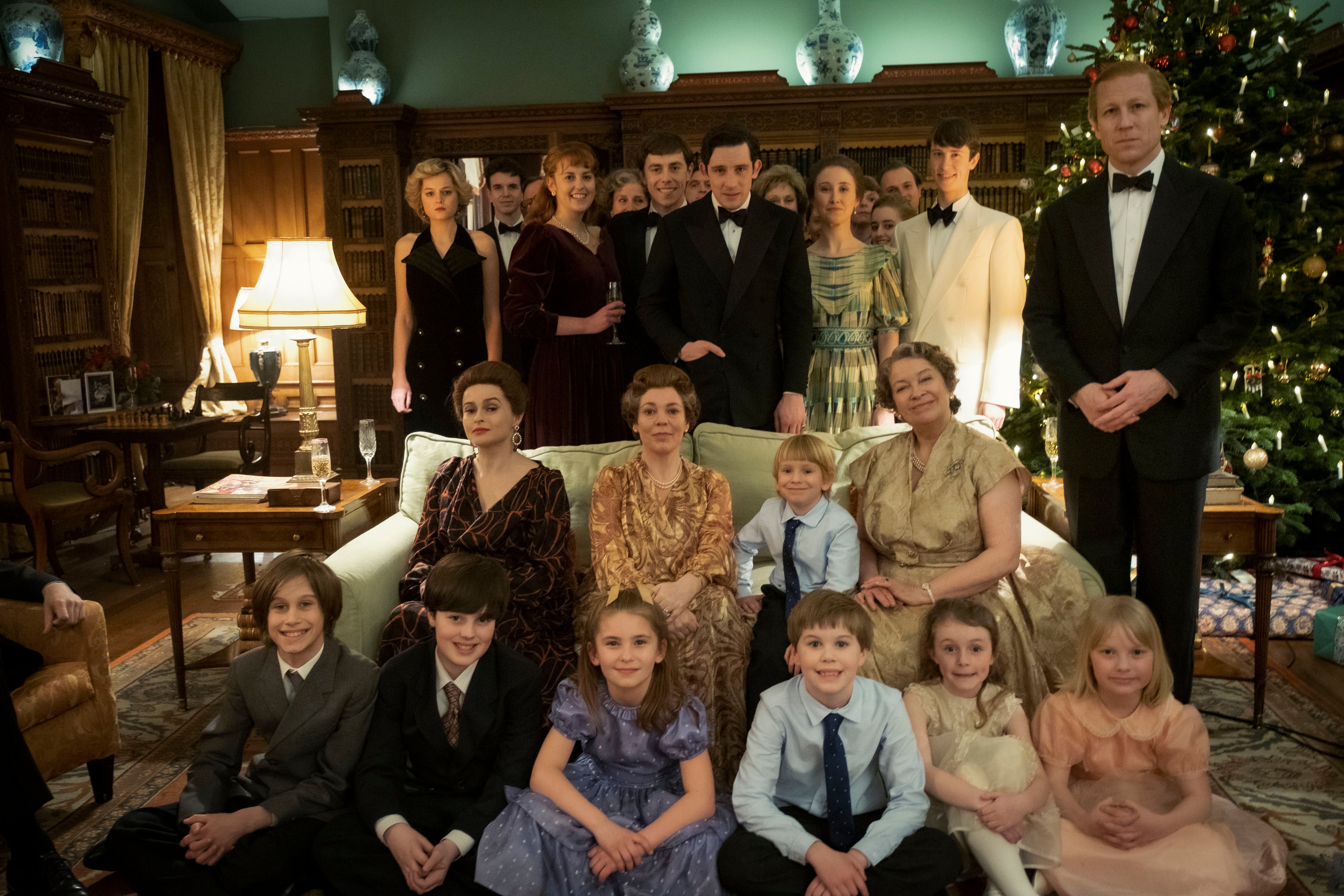 The royal family on The Crown