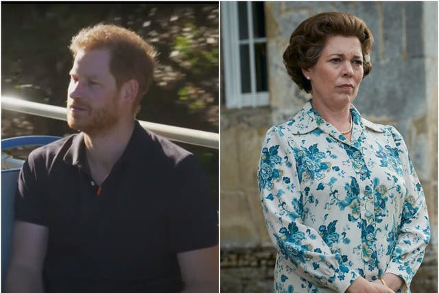 Prince Harry shared his thoughts on The Crown