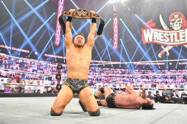 <p>The Miz wins the WWE Championship</p>