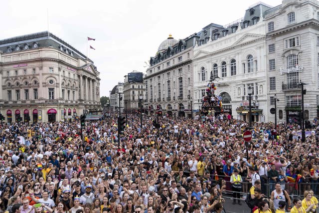 London’s 2019 Pride parade, before social distancing was a consideration