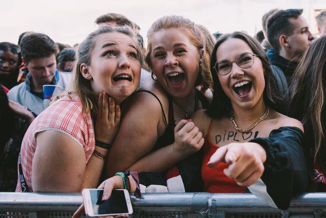Festivalgoers at Diplo during Field Day Festival 2019