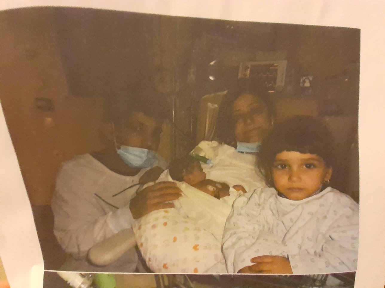 Hajar and Rupak Sharif (left and middle) lost their third child, Aleksandra, after they were prevented from accessing urgent medical care by French police