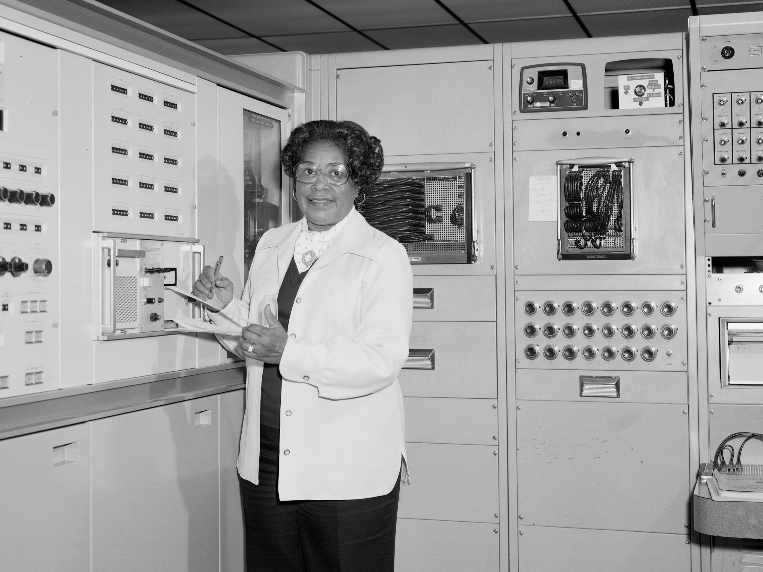 Mary W Jackson at NASA’s Langley Research Center in Hampton, Virginia, in 1977