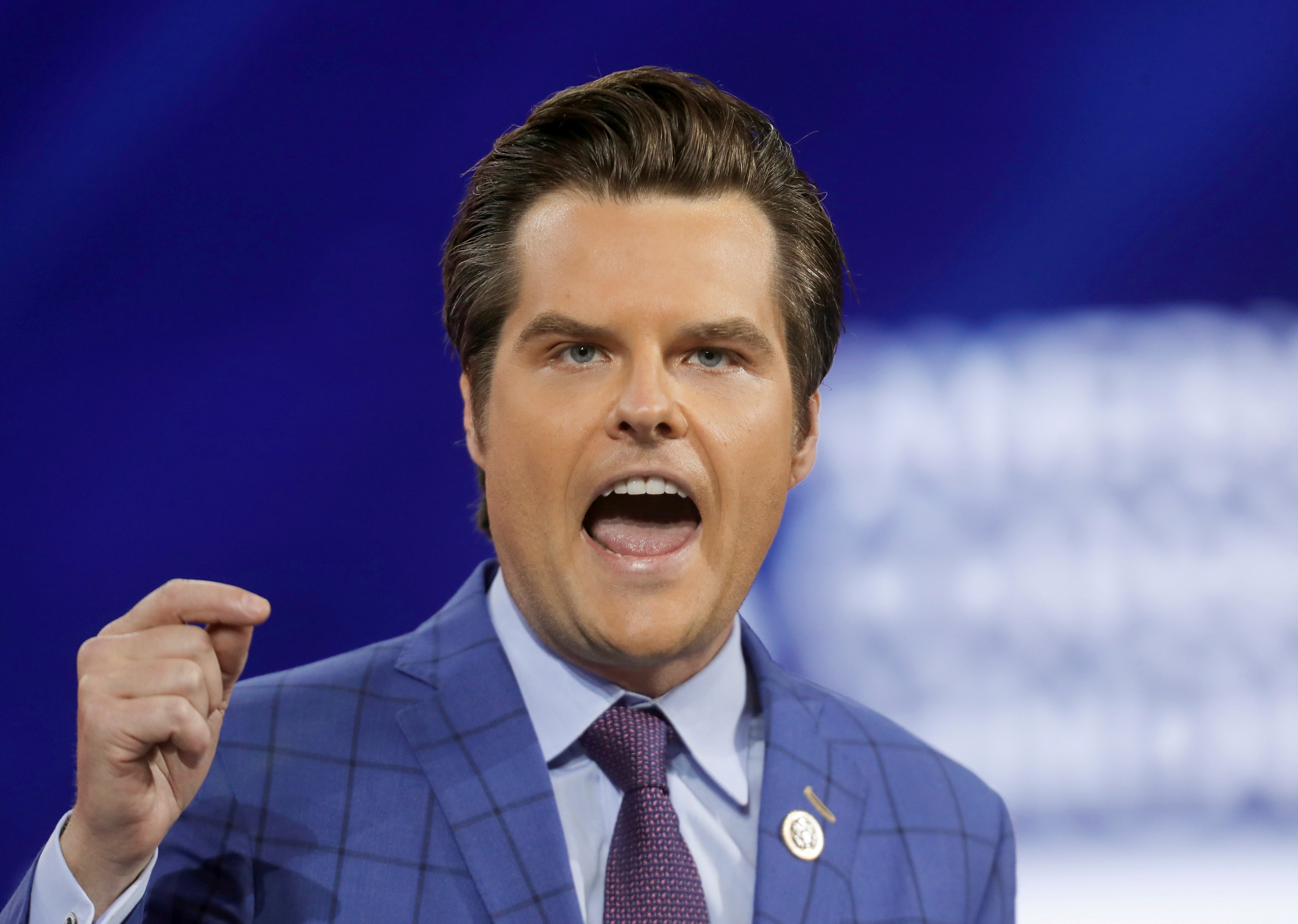 <p>Gaetz aseguró que la prensa está “sesgada” durante su participación en la CPAC</p>
