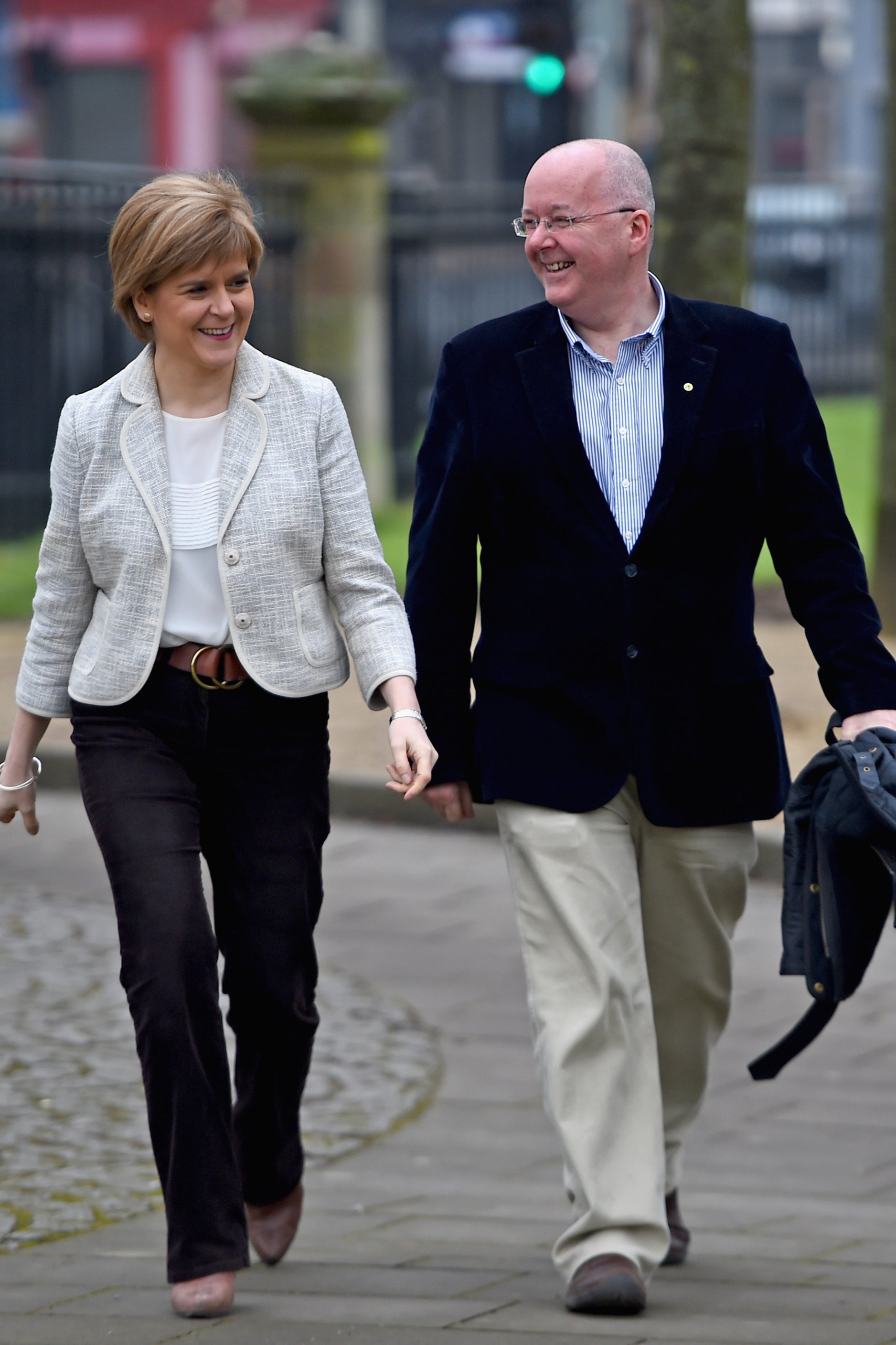 Sturgeon and her husband Peter Murrell, the CEO of the SNP