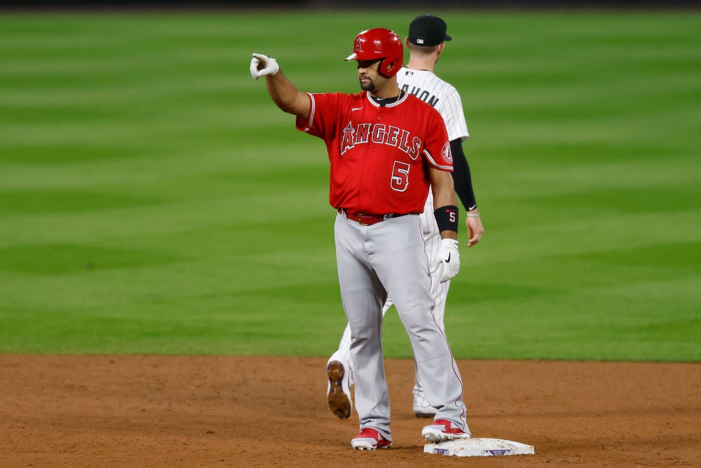 <p>Pujols inicia esta temporada con 662 cuadrangulares, así como 2,100 carreras impulsadas  </p>