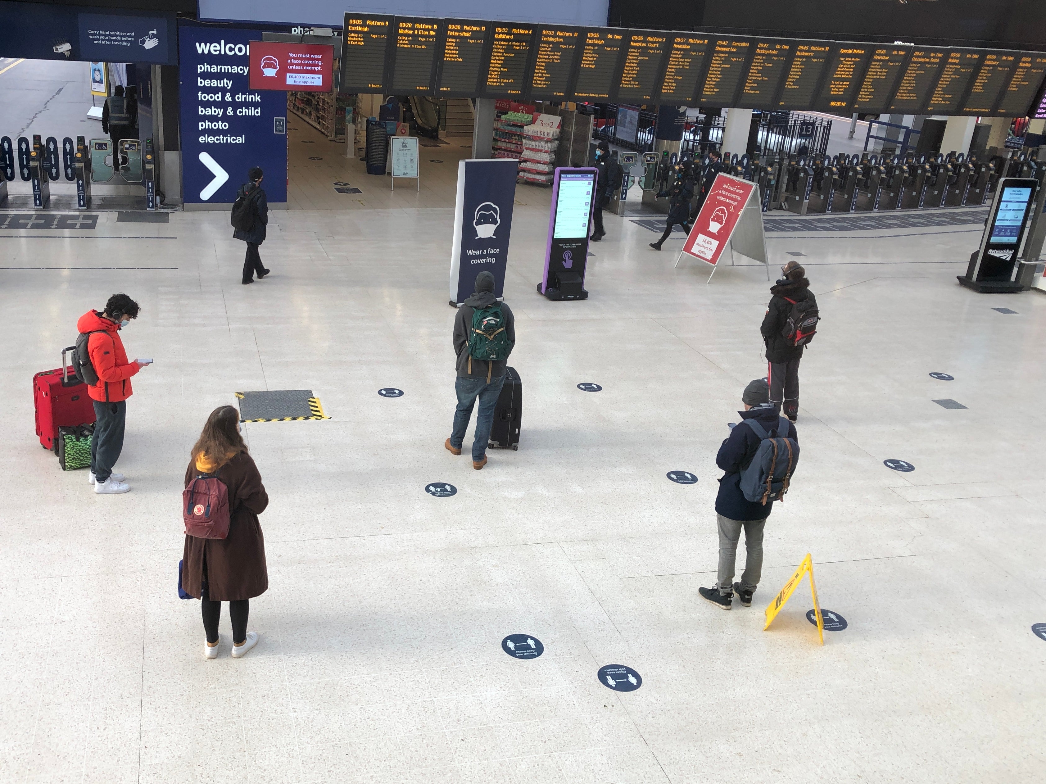 Rush hour?: Waterloo station in central London, which until 2020 was the busiest transport terminal in Europe