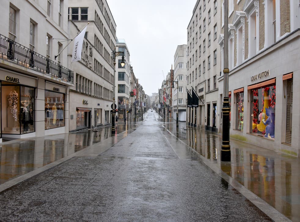 A deserted street in Mayfair