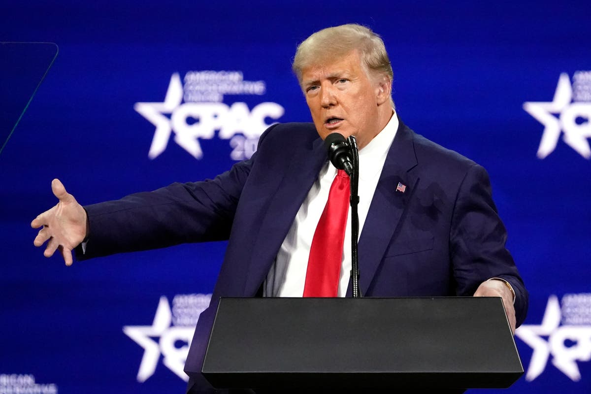 Trump mocks transgender athletes in CPAC speech