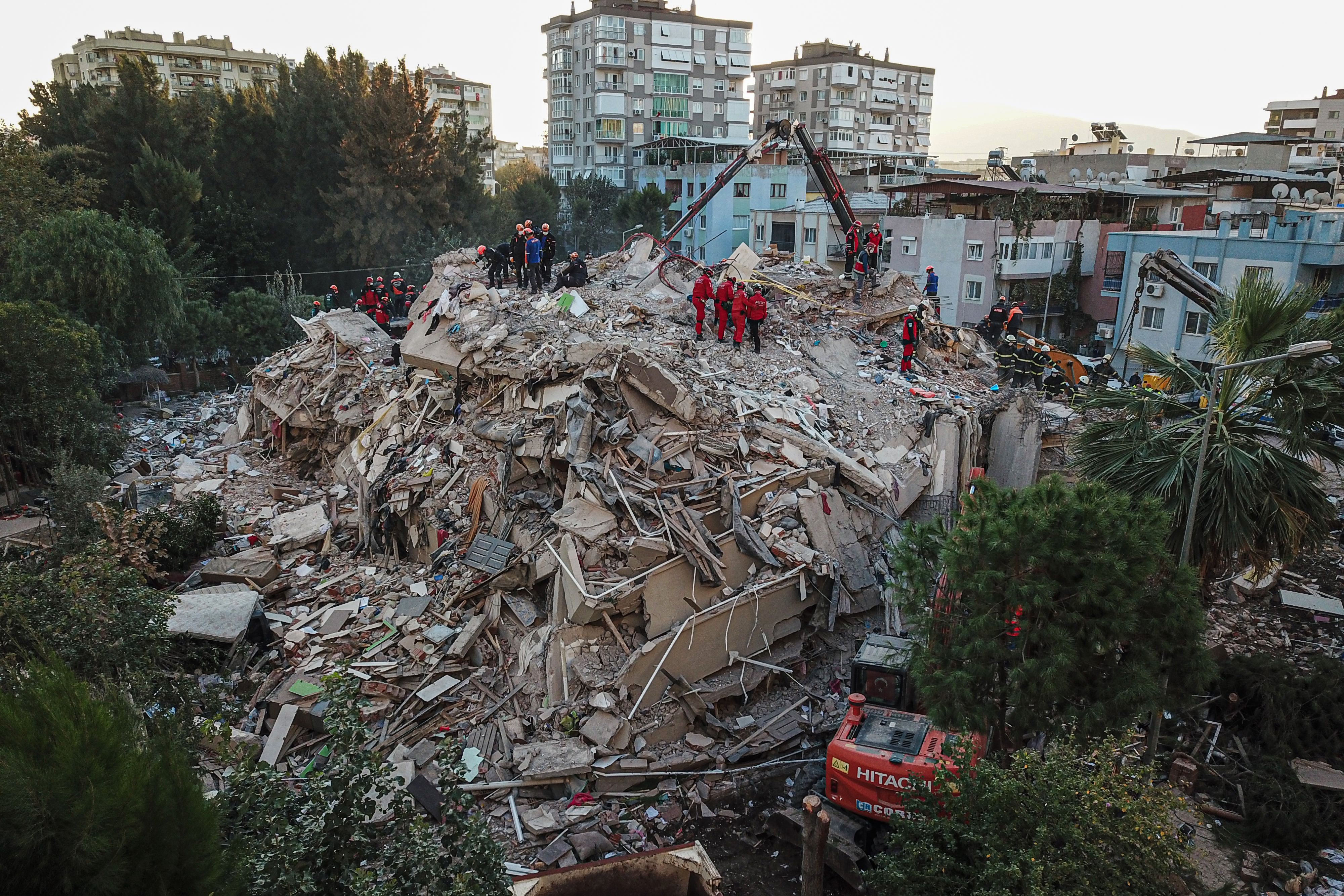 The cost of natural events such as earthquakes, like this one in Izmir, will become greater as populations grow