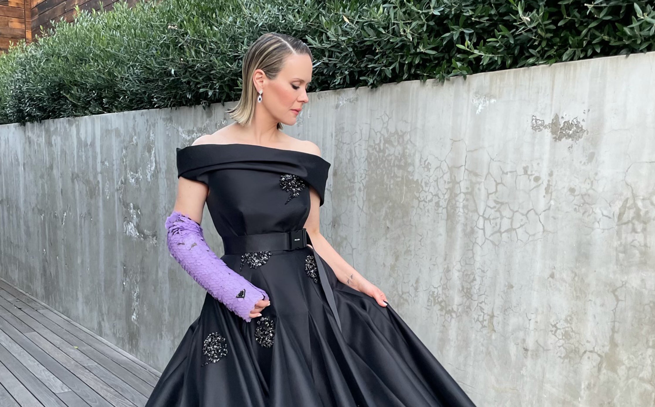 Sarah Paulson’s outfit for the 78th Annual Golden Globe Awards