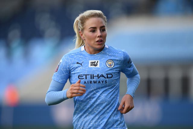 <p>Alex Greenwood is confident City can keep pace with Chelsea in the title race</p>