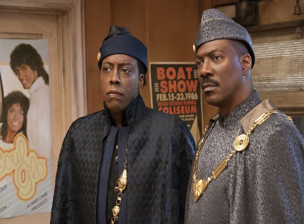 <p>Eddie Murphy and Arsenio Hall in ‘Coming 2 America’</p>