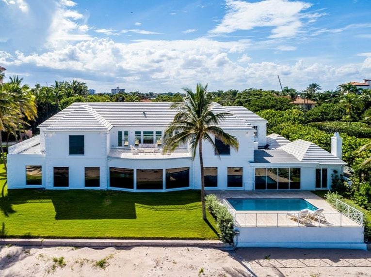 The Trump family’s “Beachouse” near Mar-a-Lago has been listed for sale at $49m