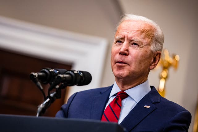 Joe Biden has not wavered from his stance of giving every American the option of receiving a vaccine before sharing supplies with other countries.