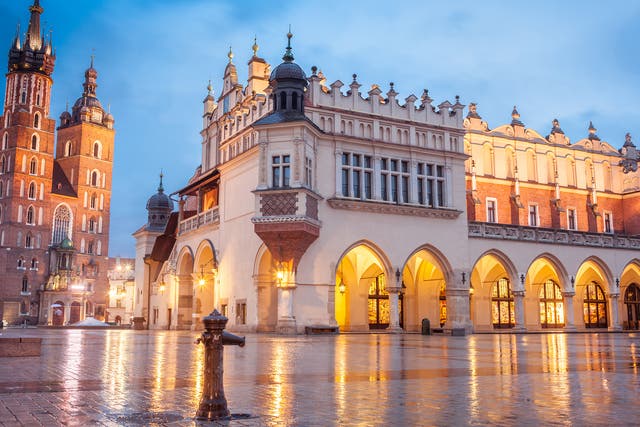 <p>The Cloth Hall in the Polish city’s Old Town</p>