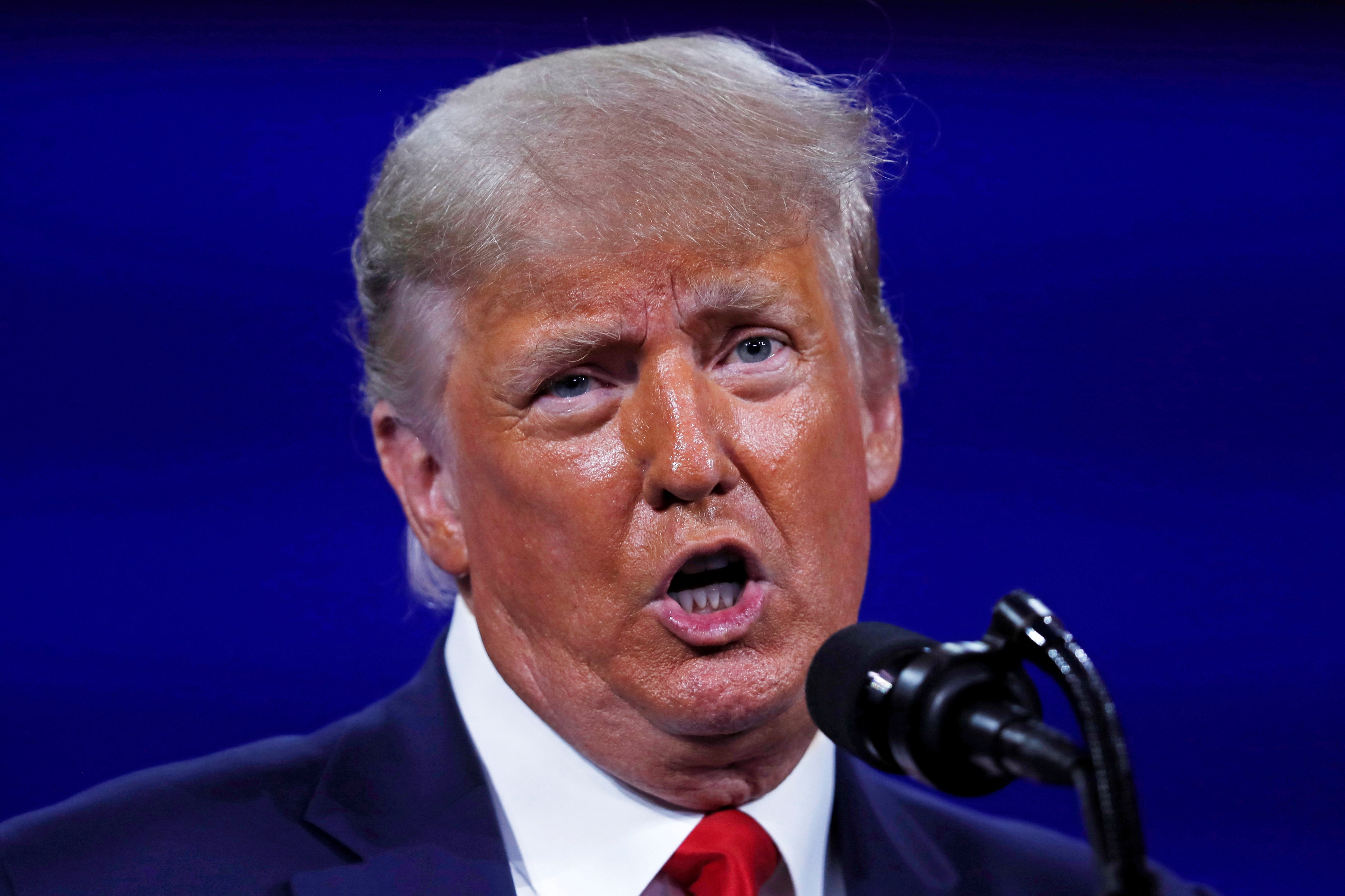 <p>El ex presidente de los Estados Unidos, Donald Trump, habla en la Conferencia de Acción Política Conservadora (CPAC) en Orlando, Florida, Estados Unidos, el 28 de febrero de 2021.</p>