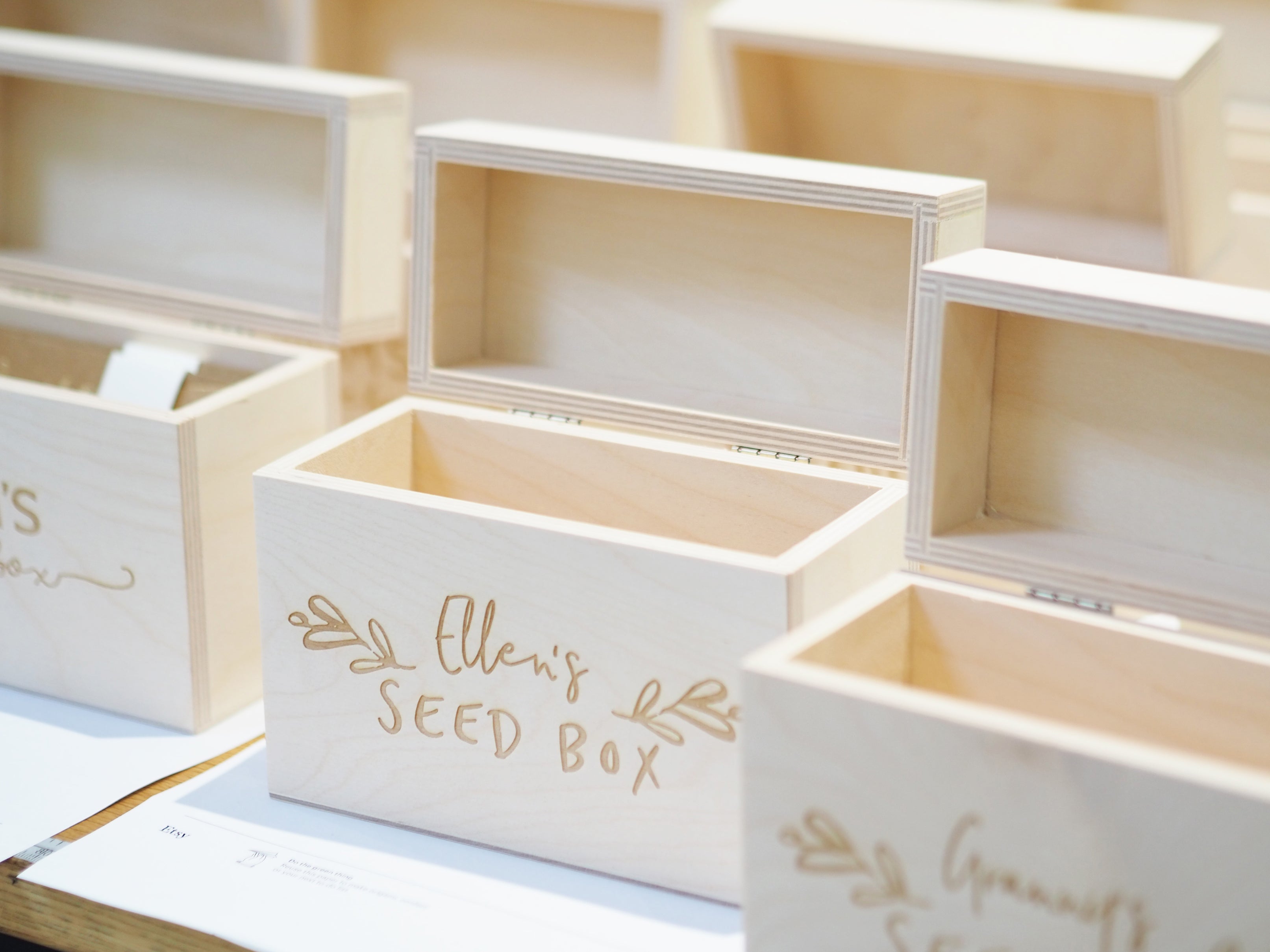 Personalised gardener's seed storage box (Not On The high Street/PA)