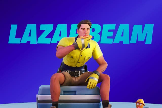 The Lazarbeam emote in which a character eats a meat pie