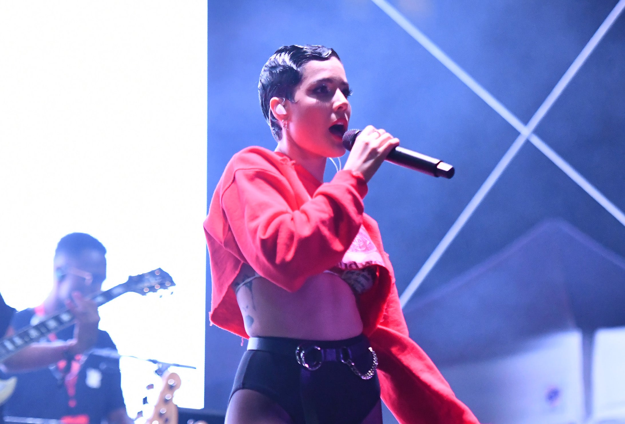 Halsey performs in early 2020