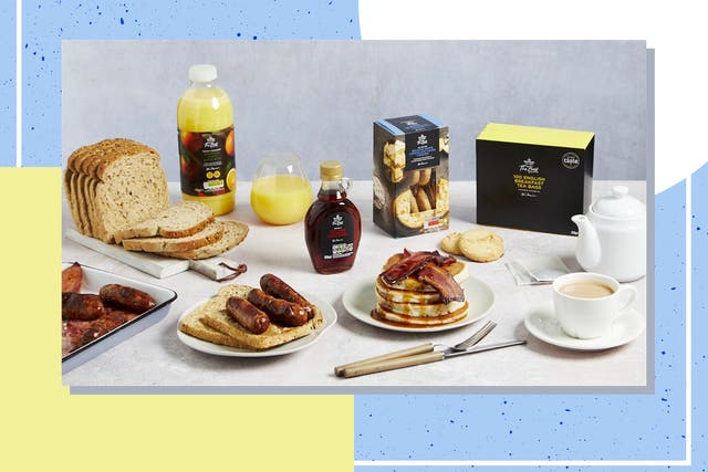 <p>From a stack of pancakes, sausage sandwich and even white chocolate cookies, there’s nothing not to love about the £20 breakfast box </p>