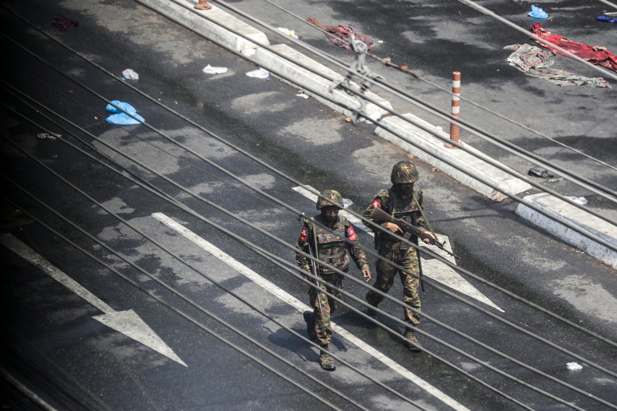 Myanmar Snipers Spotted On Streets Of Yangon As Neighbouring Countries Sound Alarm The Independent