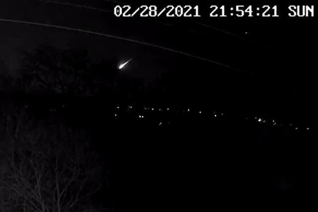 A fireball that lit up the skies over the UK on Sunday night, which scientists have said is likely to have been a small asteroid entering the Earth’s atmosphere