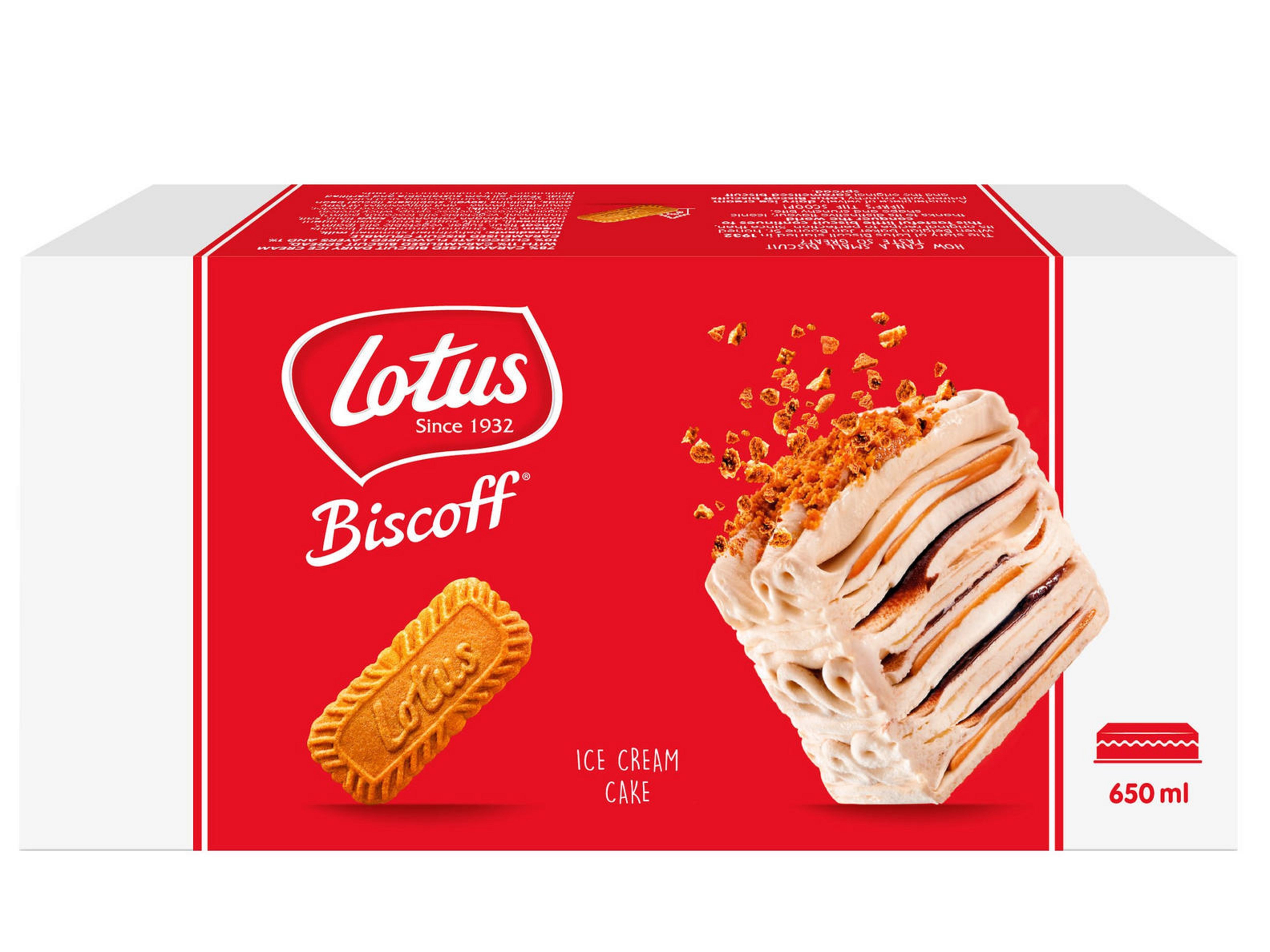Iceland’s Lotus Biscoff ice cream cake