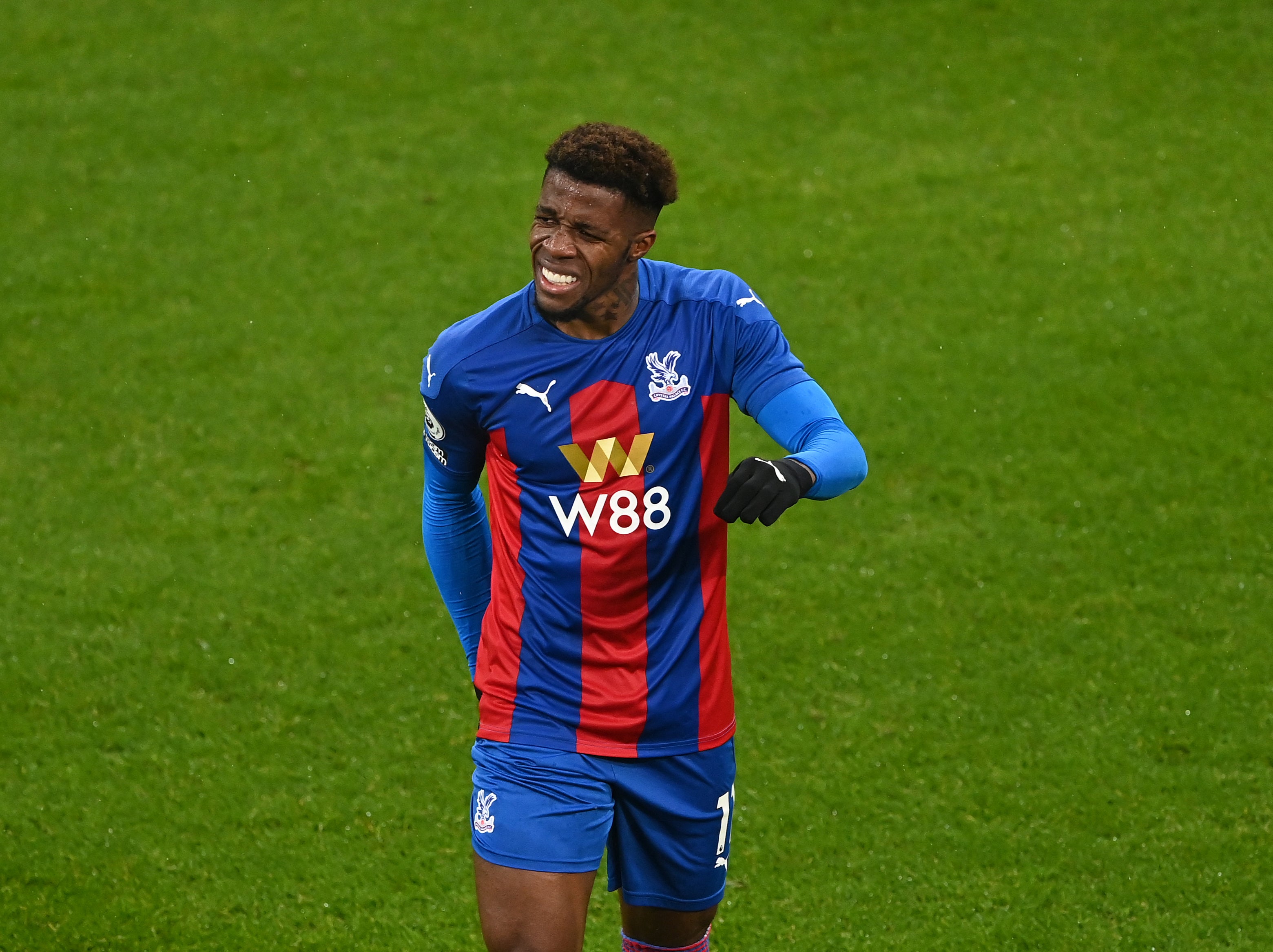 Crystal Palace winger Wilfried Zaha injured his hamstring on 2 February