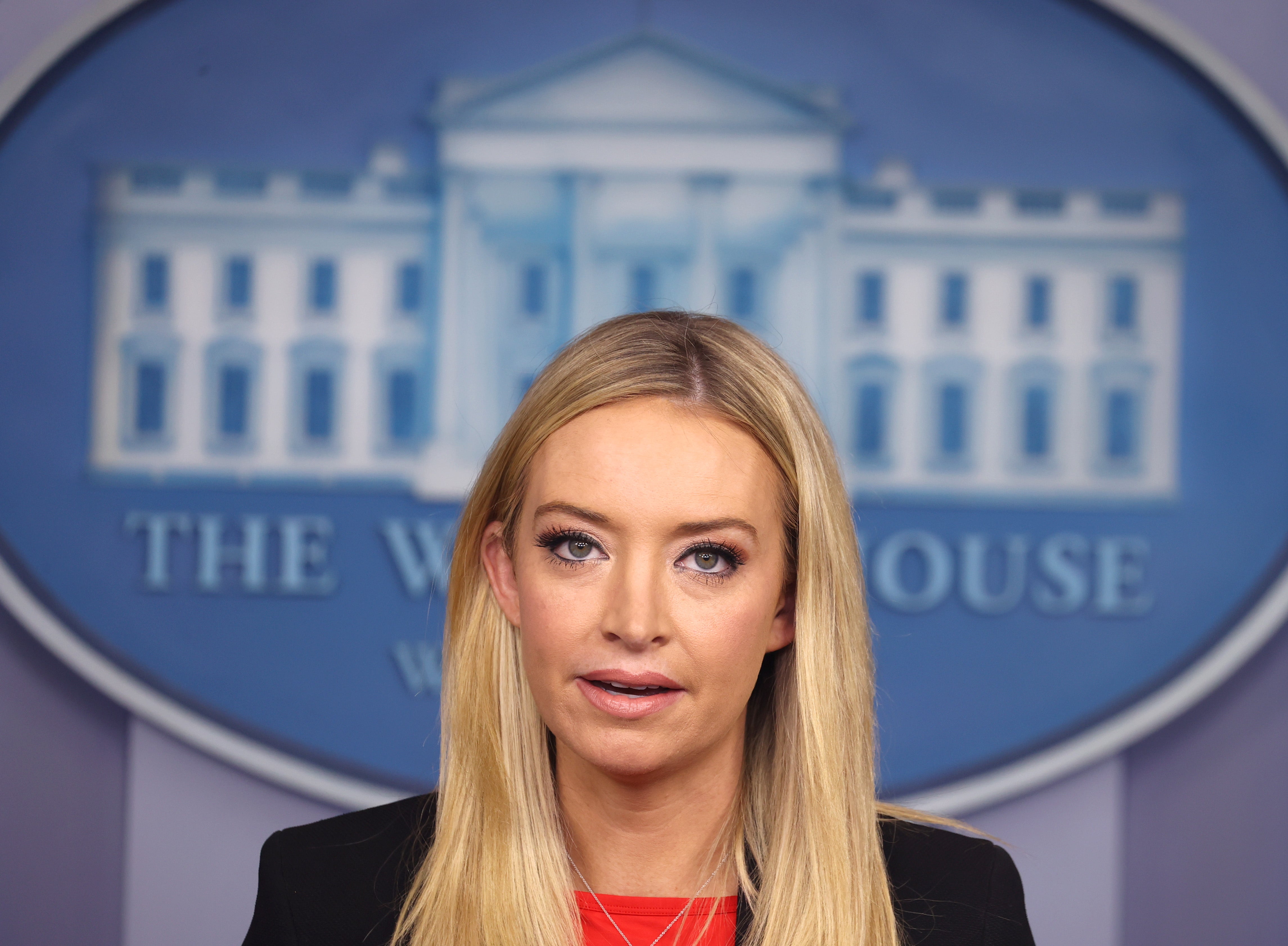Kayleigh McEnany in the White House in January