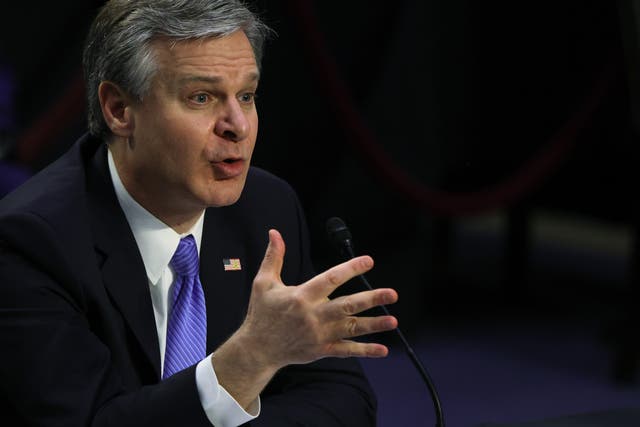 <p>FBI Director Christopher Wray has indicated violent right-wing extremism is one of the top threats facing the US.</p>