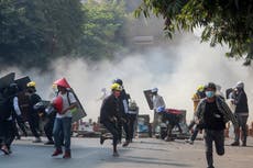 Myanmar forces use violence again against protesters