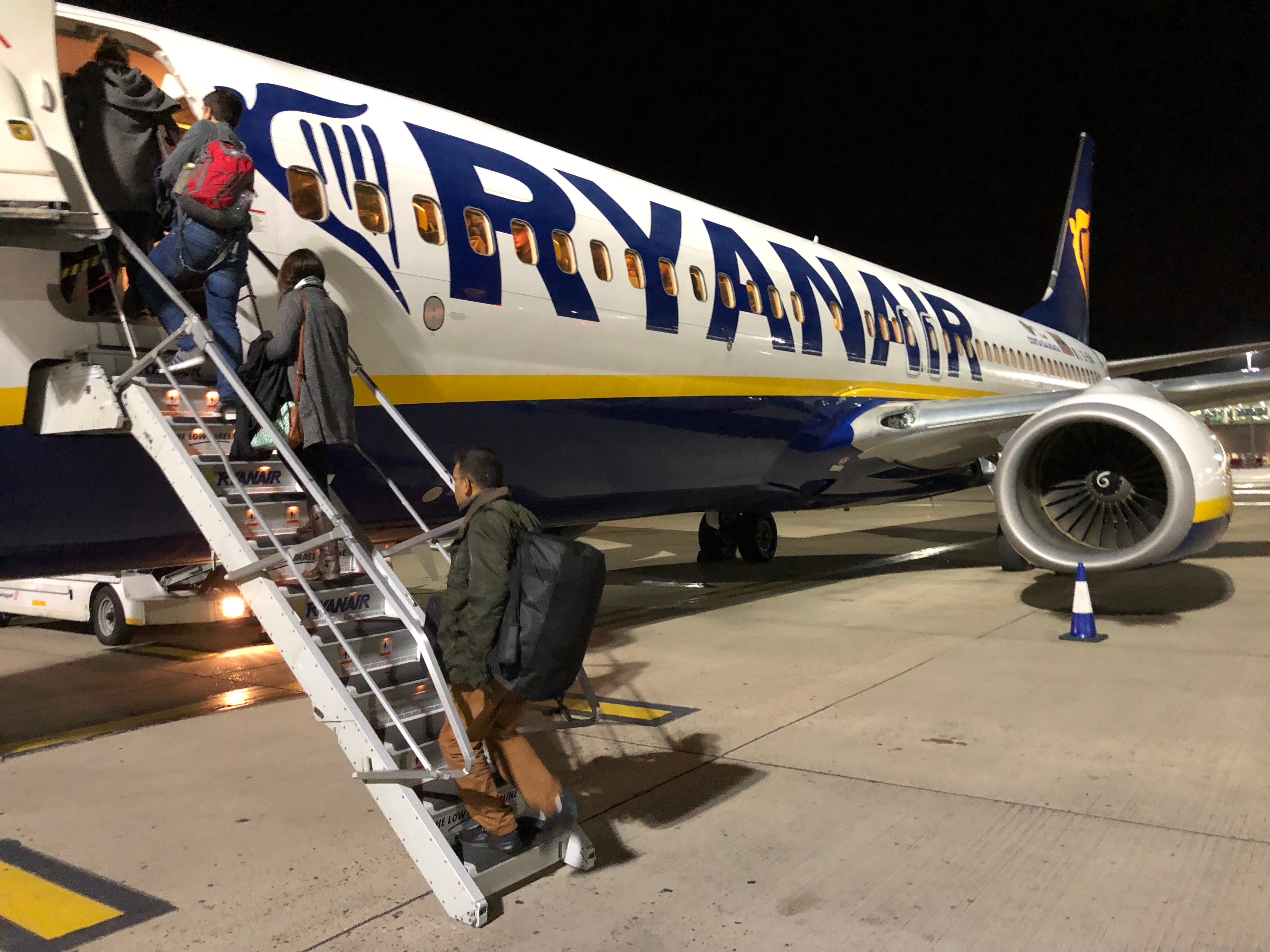 Back on board? Ryanair Boeing 737 at Stansted airport