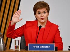 Nicola Sturgeon apologises to women ‘failed’ by botched Salmond investigation