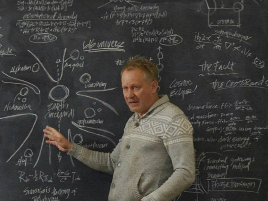Dr Erik Selvig’s whiteboard may provide a clue to the X-Men’s arrival
