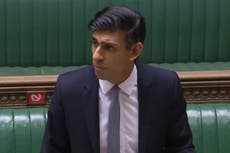 Covid pandemic support from government reaches £407 billion, Rishi Sunak announces