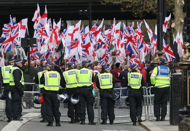 <p>Numbers at far-right protests peaked in 2018 and have not recovered after organisers had their mainstream social media accounts deleted</p>