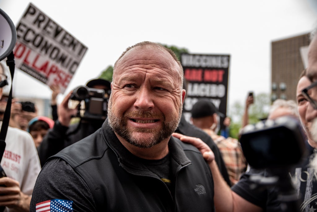 ‘Poetic justice’: Twitter celebrates as right-wing conspiracy theorist Alex Jones found liable for Sandy Hook defamation