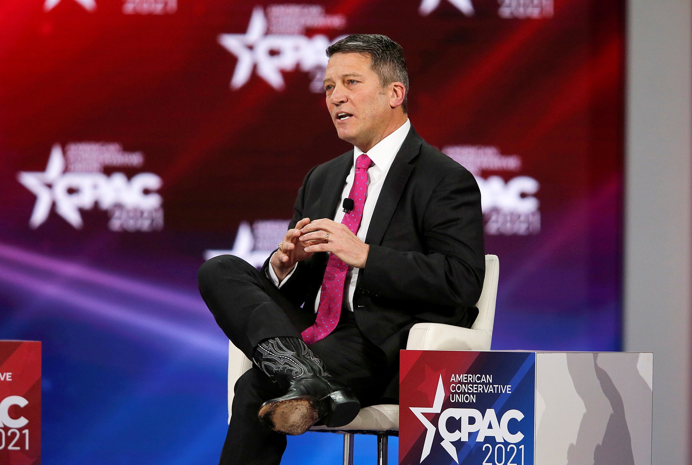 U.S. Rep. Ronny Jackson of Texas speaks at the Conservative Political Action Conference (CPAC) in Orlando, Florida, U.S. February 28, 2021. REUTERS/Joe Skipper