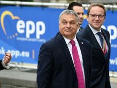 Orban orders MEPs to quit centre-right EU faction ahead of vote to oust Hungarian nationalist party