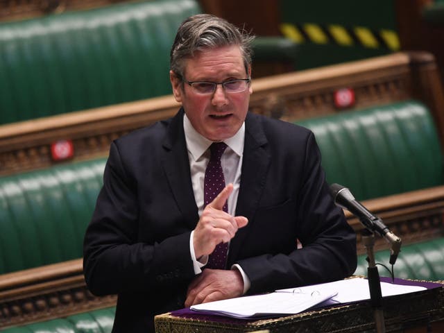 <p>Keir Starmer has faced a government given a boost by the Covid-19 vaccine rollout</p>