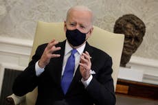 ‘Neanderthal thinking’: Biden criticises Texas and Mississippi governors for dropping coronavirus restrictions