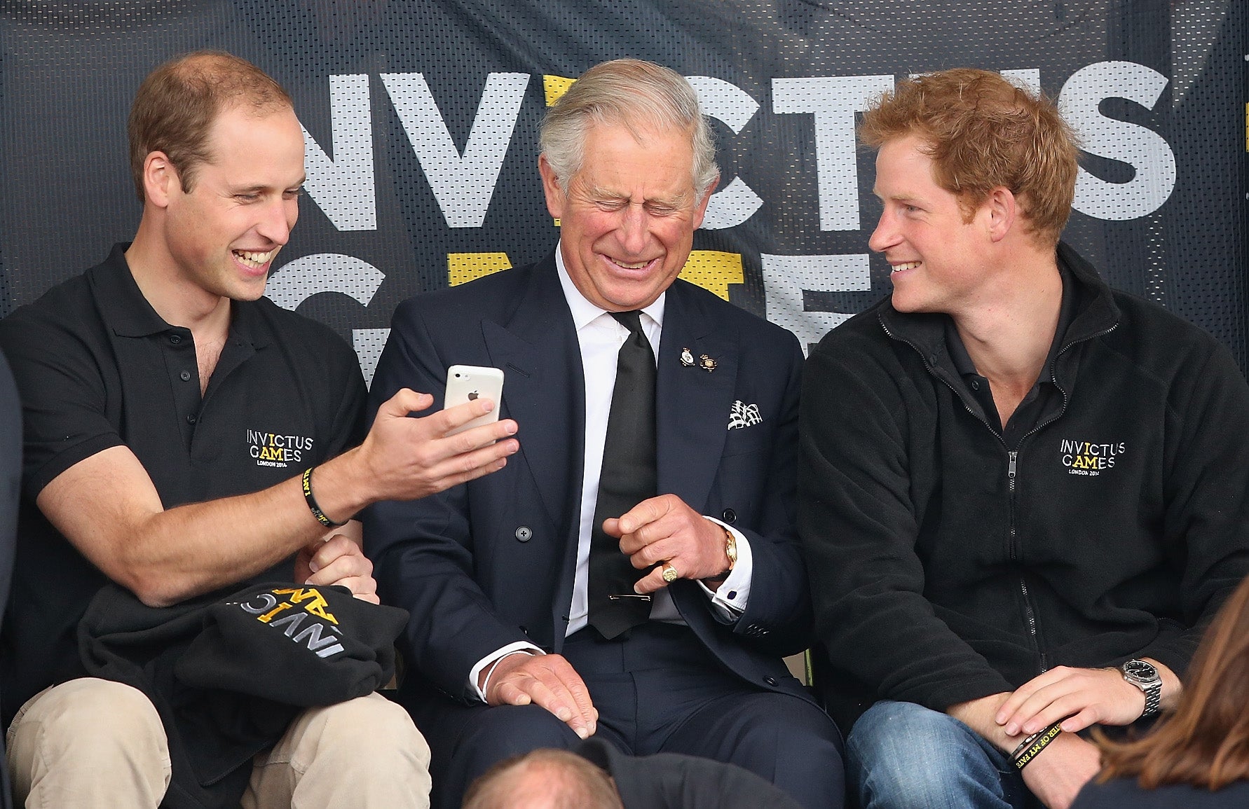 Prince Harry and brother and father