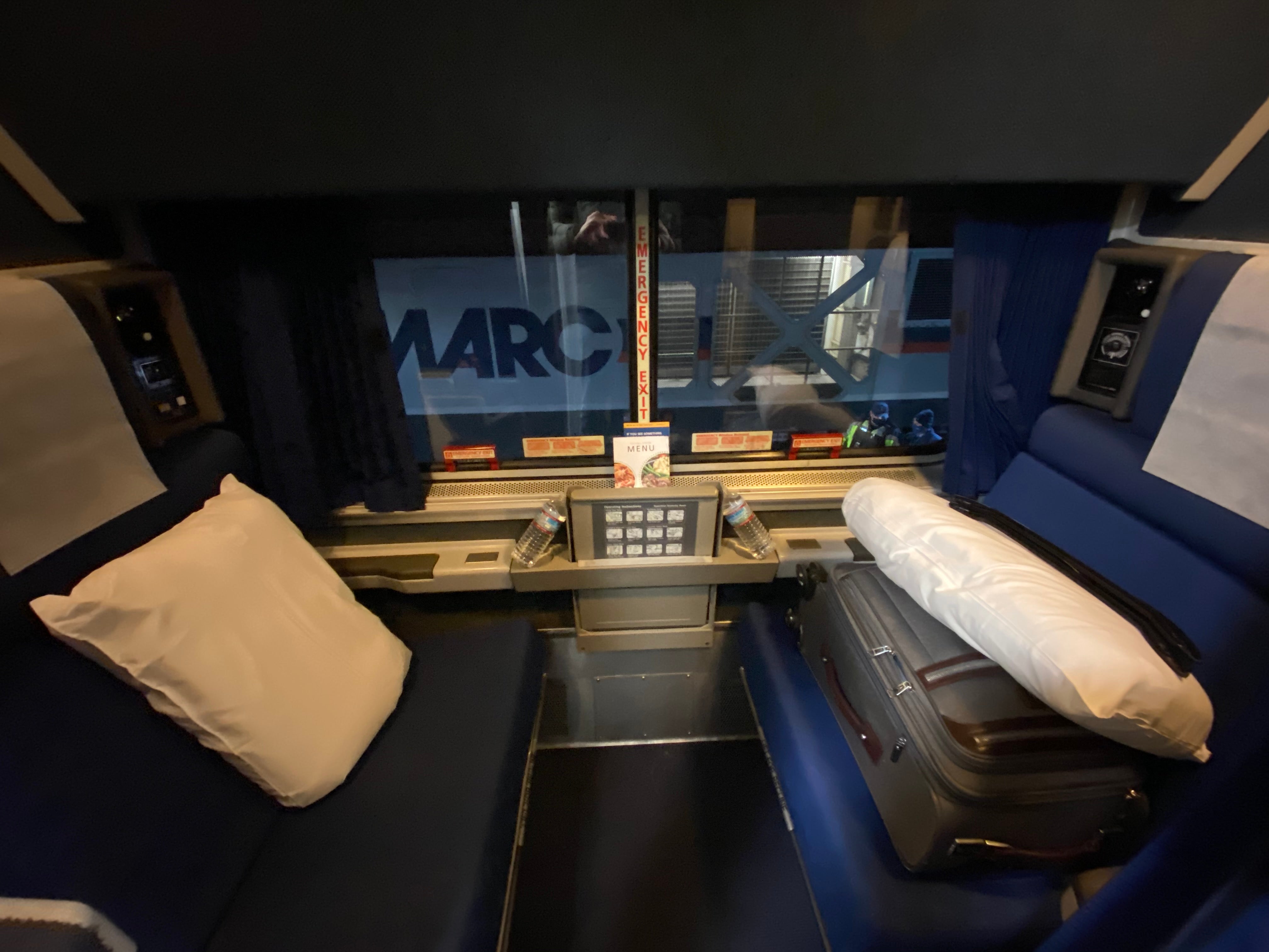 The service for roomette passengers is like a first-class flight cabin