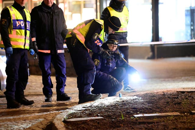 A man has been arrested following an attack in the Swedish town of Vetlanda