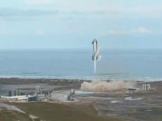 SpaceX Starship SN10 launch - as it happened: Mars-bound prototype finally lands but explodes shortly after